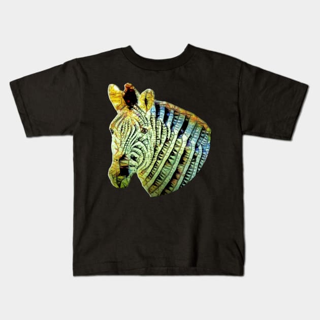 abstract zebra Kids T-Shirt by Ancello